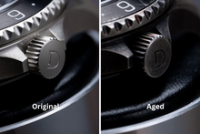 Load image into Gallery viewer, Plated 925 Silver GMT Dive Watch | Vintage Diver with Patina | Aging experience | Seiko NH34 - diy watch - dive watch