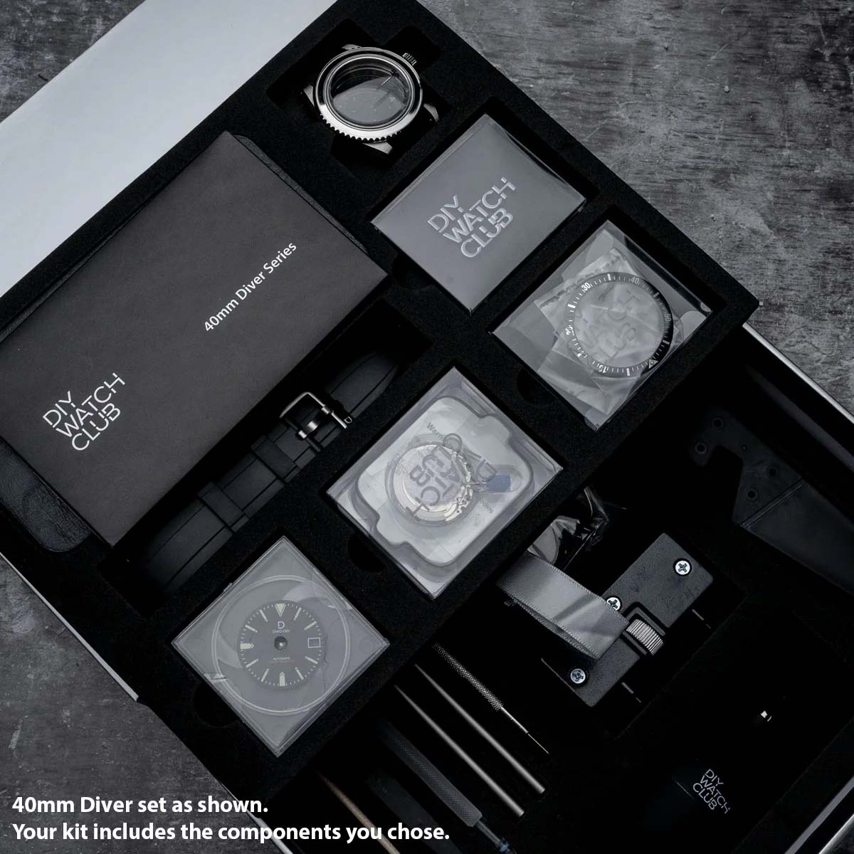 Old sea セット Omax 946 Men's Watch # HBJ827 Dark Charcoal Stainless Steel