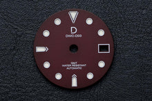 Load image into Gallery viewer, DWC D03 GMT Maroon Red Sandwich Lume Dial for TMI NH34/NH35