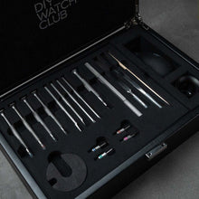Load image into Gallery viewer, DIY Watch Club watchmaking kit - pro tools box with inhouse designed tools