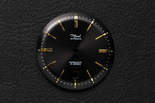 Load image into Gallery viewer, DWC - Black domed sunray dial with applied indices and 6 o'clock date window (Miyota 8215 / 8315)
