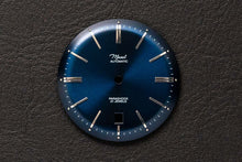 Load image into Gallery viewer, DWC - Blue domed sunray dial with applied indices and 6 o'clock date window (Miyota 8215 / 8315)