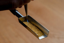 Load image into Gallery viewer, Thermally treating stainless steel blue hands with DIY Watch Club bluing kit