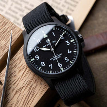 Load image into Gallery viewer, DIY Watchmaking Kit | PVD Black Pilot Watch - Standard Lume | F01 Lite 