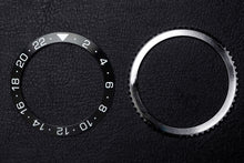 Load image into Gallery viewer, Bezel Bundle - Diver GMT Bezel Insert (Black - Type B) &amp; 24-click Bi-directional Bezel