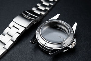 40mm DWC Diver Silver Case & Stainless Stain Bracelet 
