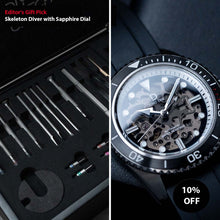 Load image into Gallery viewer, [Editor's Gift Pick] Our skeleton dive watch kit with the crystal dial
