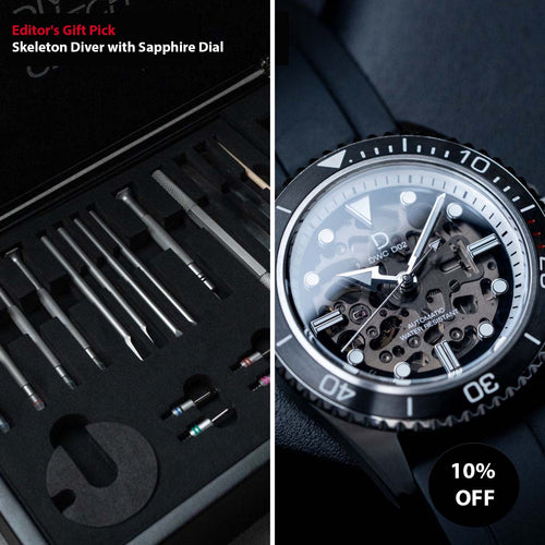 [Editor's Gift Pick] Our skeleton dive watch kit with the crystal dial