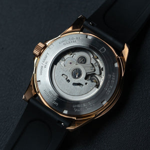 DIY Watch Kit | 42mm GMT Rose Gold Dive Watch | Seiko GMT movement | DWC-D02