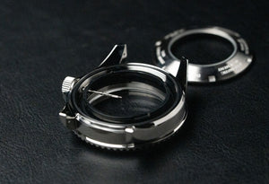 42mm DWC Diver Case - With classic bezel - Stainless Steel - Sapphire Dome (DWC-CD-01) - diy watch club

