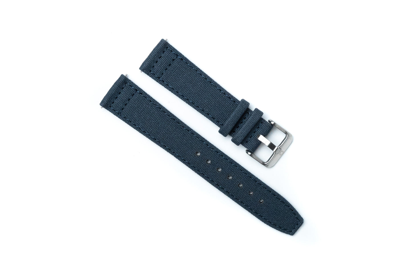 DIY WATCH CLUB Nylon Fabric Strap -- Dark Denim (blue)
