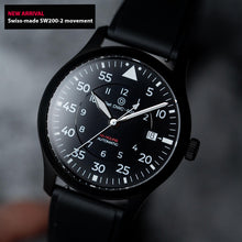 Load image into Gallery viewer, Swiss movement DIY Watch Kit | PVD Pilot Watch with Sellita SW200-2 &amp; CTS FKM Rubber Band | DWC Signature Master Aviator