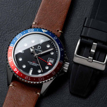 Load image into Gallery viewer, [Modding Starter Combo] DIY Kit Bundle | 42mm Dive GMT Coke, Pespi, and Silver steel Bezel | Seiko Automatic GMT movement | DWC-D03