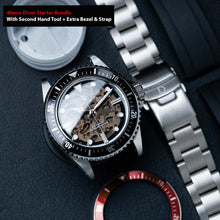 Load image into Gallery viewer, [Starter Bundle] 40mm Diver Kit | 40mm Diver With Second Hand Setting Assisting Tool and extra strap, bezel &amp; insert | Seiko NH70