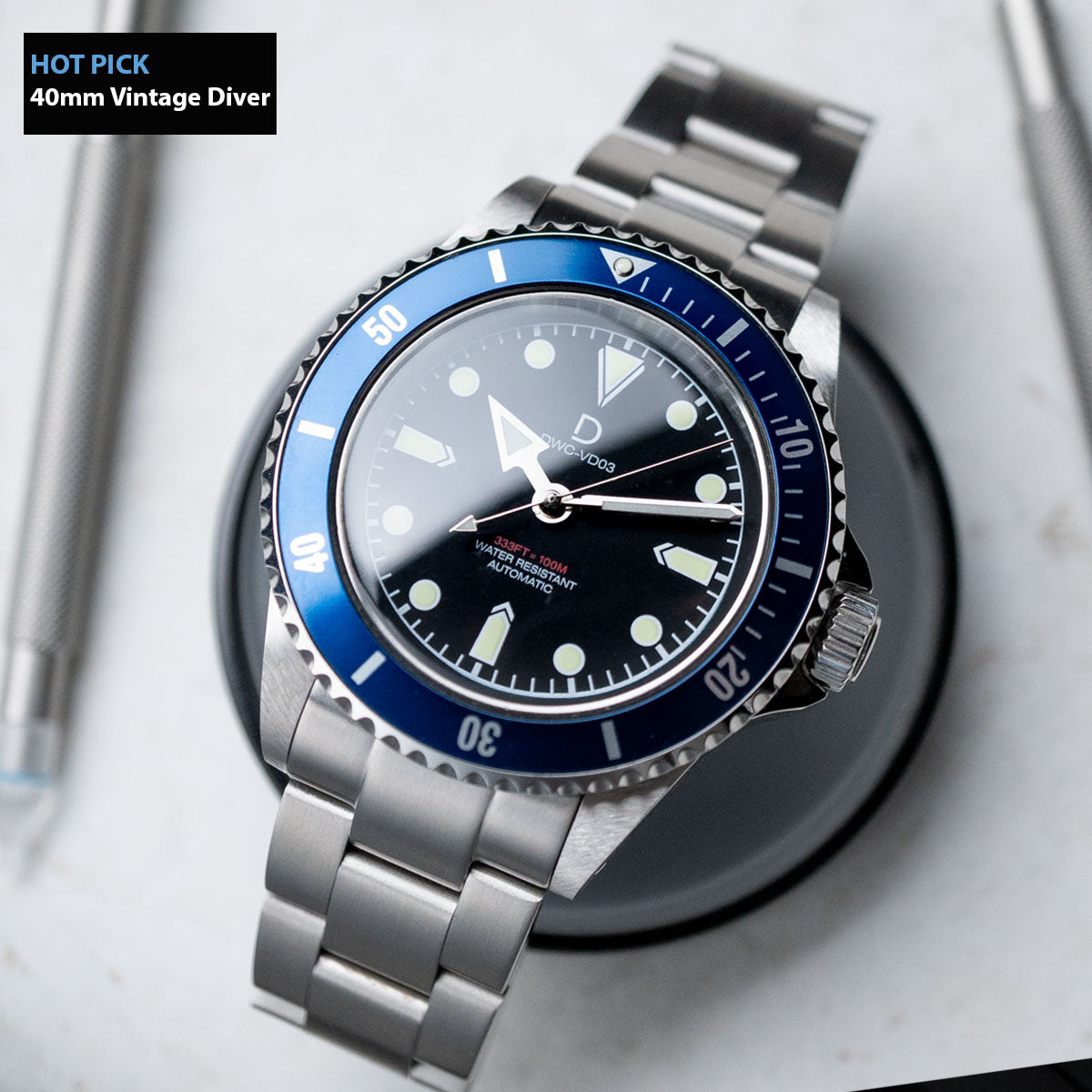 信頼 Kit DIY Combo] Modding Bundle 2 With Diver Vintage 40mm | 時計