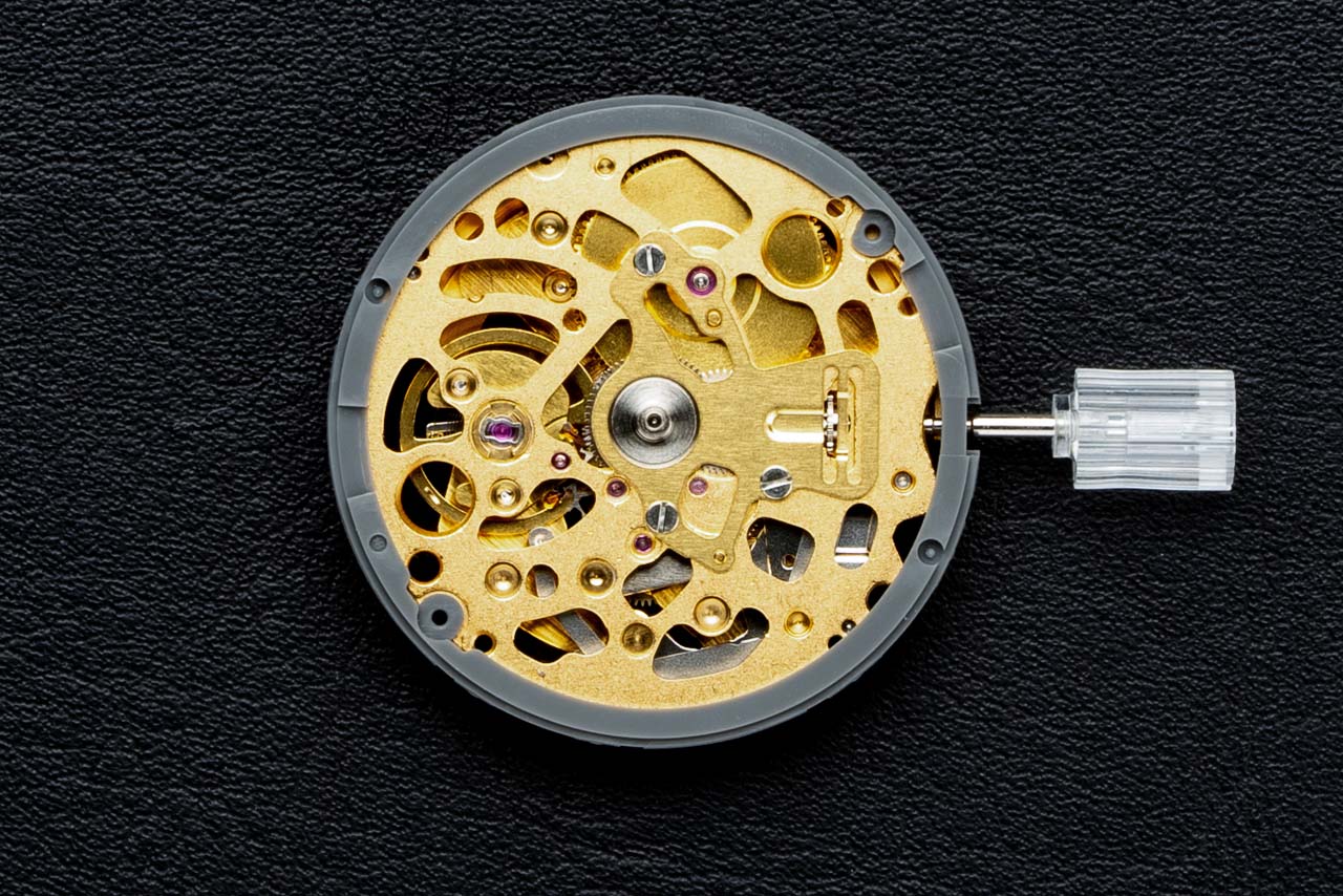 DIY WATCH CLUB - Gold movement - Seiko NH71A skeleton movement