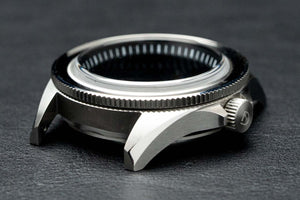 42mm DWC Diver Case - Coin Edge variant - Stainless Steel - Sapphire Dome (DWC-CD-01)