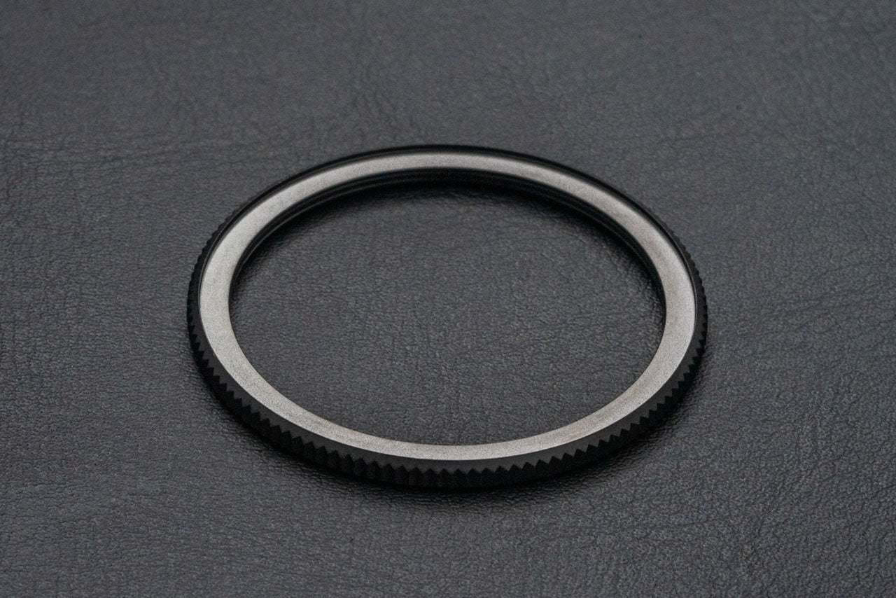 41.5mm Coin Edge thin profile PVD Black bezel - for DWC divers, Seiko SKX and 5KX/SRPD