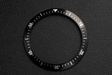 Load image into Gallery viewer, DIY Watch Bezel Insert, bezel insert, watch mod bezel, black bezel insert, seiko bezel insert, black diver, black bezel