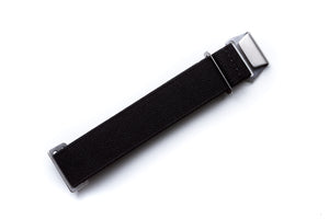 DIY Watch Club Elastic Nylon Strap -- Black