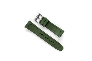 DIY Watch Club FKM Rubber Watch Band - Green watch strap