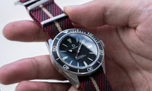 Load image into Gallery viewer, DIY Watch Club Classic NATO Strap - Wine Red x Black with Khaki centerline