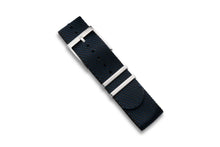 Load image into Gallery viewer, DIY Watch Club Classic NATO Strap - Navy x Black
